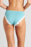 Nikki Bikini Brief (Porcelain & White)  Available in size XL only