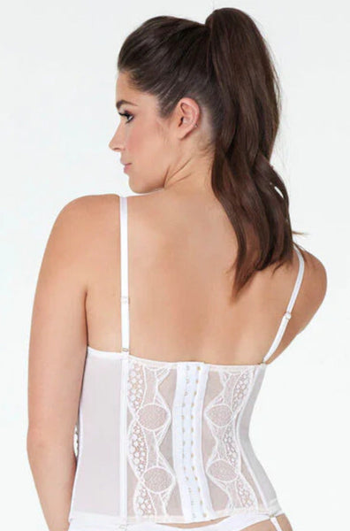 Phoebe Corset (Bright White) Available in sizes 10B, 14B only