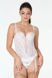 Phoebe Corset (Bright White) Available in sizes 10B, 14B only