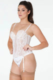 Phoebe Corset (Bright White) Available in sizes 10B, 14B only