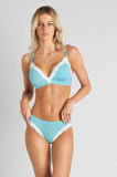 Nikki Wirefree Bra (Porcelain & White)
