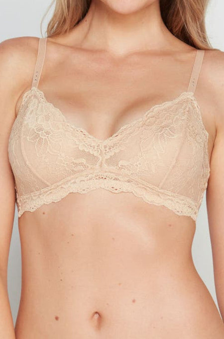 Halo Lace Wirefree Bra (Nude)