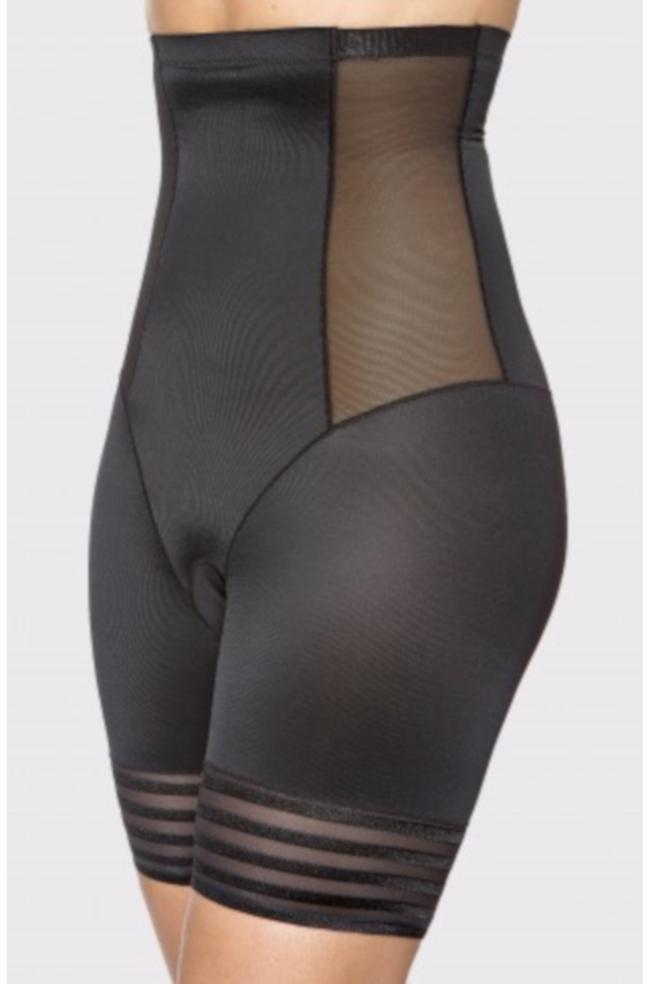 Shaping High Waist Mesh Short (Black or Nude)