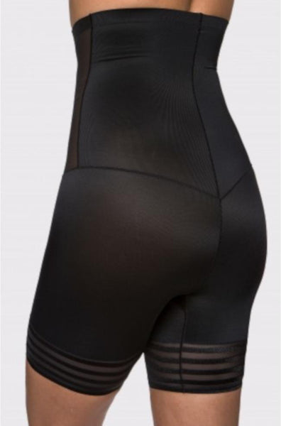 Shaping High Waist Mesh Short (Black or Nude)
