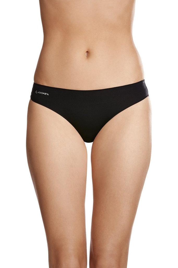 Jockey Bikini Brief No Panty Line Nylon Elastane Black Flesh