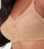 Lace Nursing Bra Nude - Drop-Down Cups Wire-Free