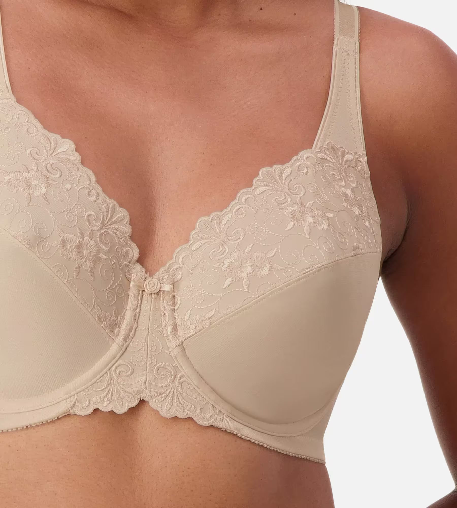 Everyday Underwire Moulded T-Shirt Bra - Fawn Lace