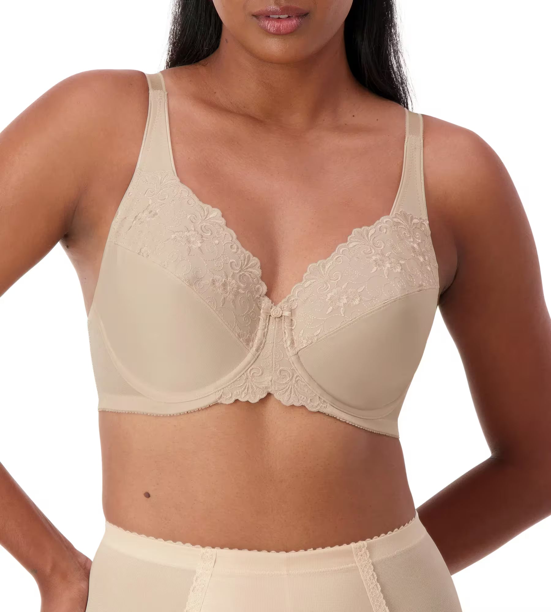 Everyday Underwire Moulded T-Shirt Bra - Fawn Lace