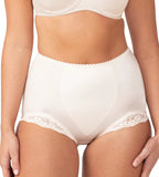 Triumph Tum-E-Lace shapewear pant with tummy control, featuring lace detail and seamless fit for smooth silhouette.