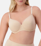 Triumph T-shirt bra in Teint Nude with smooth cups and adjustable straps, designed for a seamless, comfortable fit.