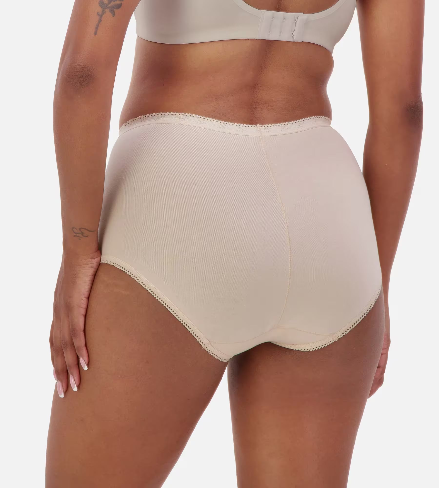 Sloggi full brief underwear pack with two pairs in neutral colors, made of soft, comfortable fabric for everyday wear.
