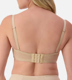 Nude silhouette strapless underwire bra by Triumph, featuring smooth cups and supportive design, perfect for seamless wear.
