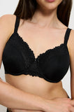 Ladyform Minmiser Bra (Black) Size 14C only