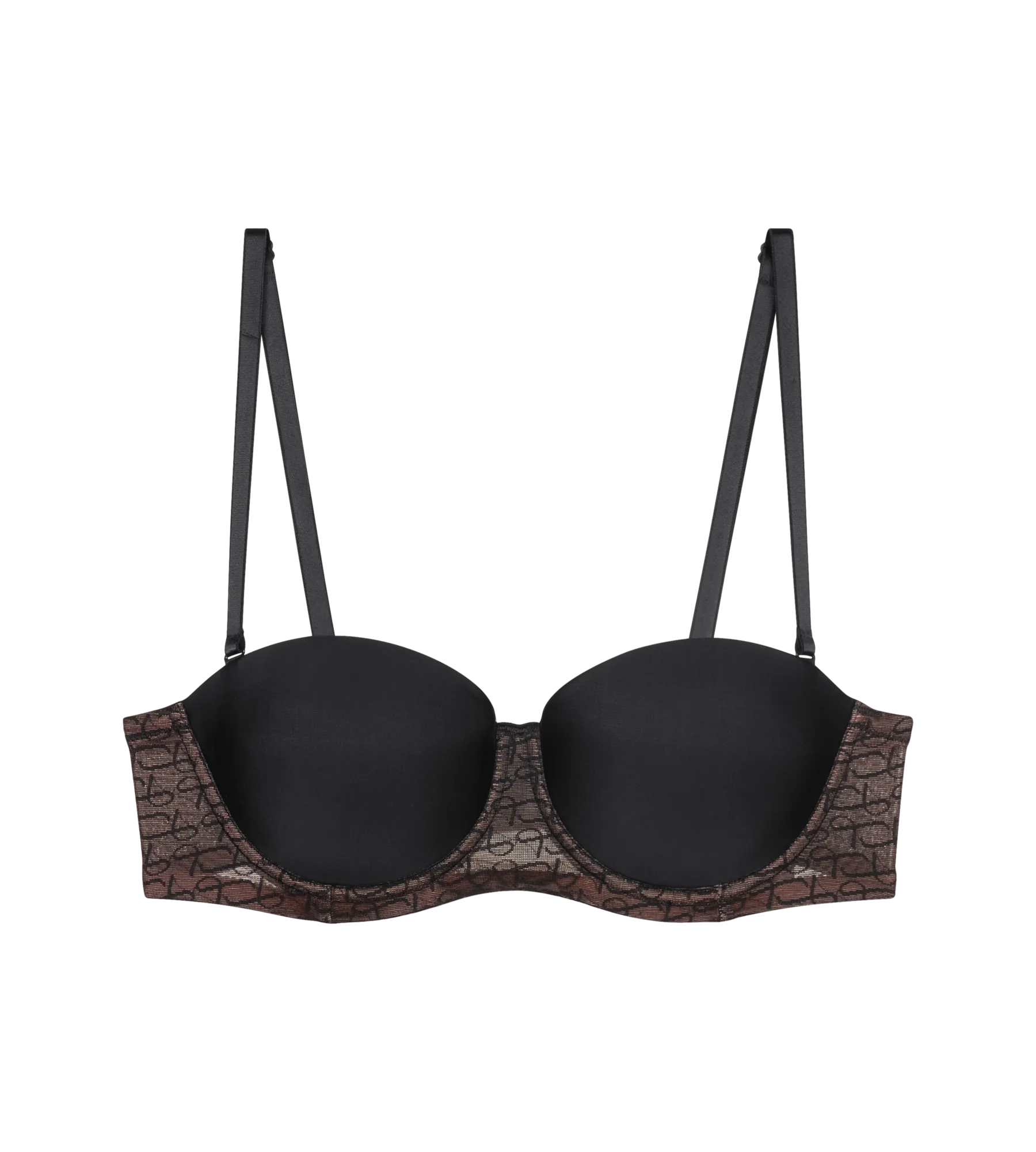 Triumph Signature Sheer Strapless bra with smooth cups and delicate sheer fabric, perfect for seamless, strapless support.