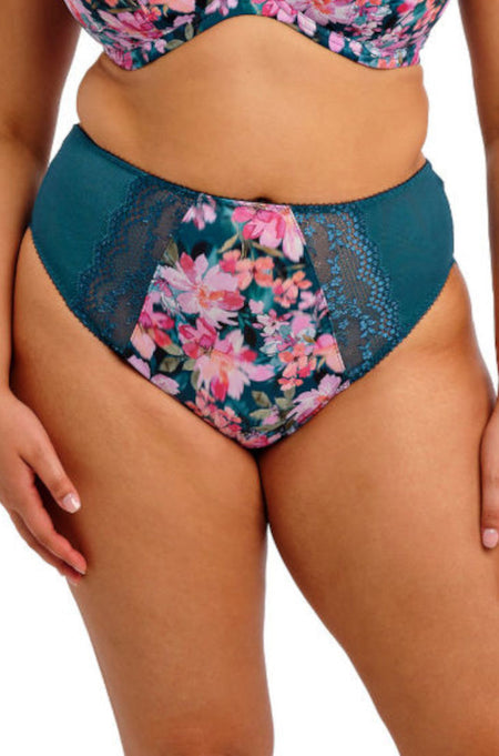 Elomi Charley Brazilian Brief Ballet Pink - Mesh Lace 3XL