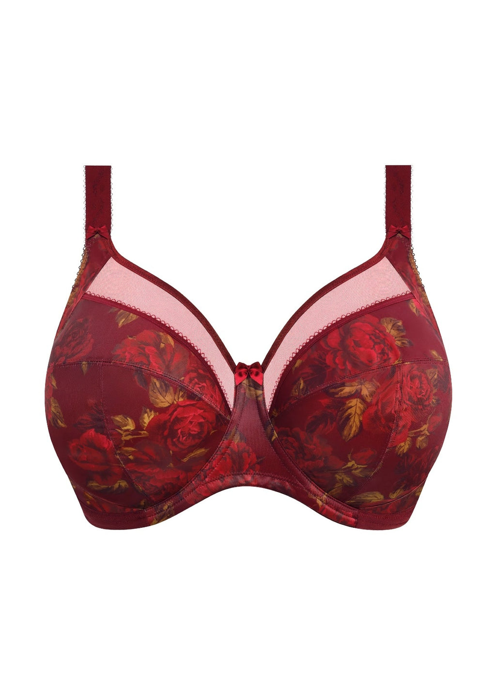 Goddess Kayla Cassis underwire bra in deep purple with lace detailing and adjustable straps