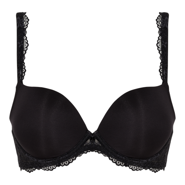 Black Daily T-Shirt Gel Bra by LINGADORE, featuring smooth fabric, adjustable straps, and seamless design for everyday comfort.