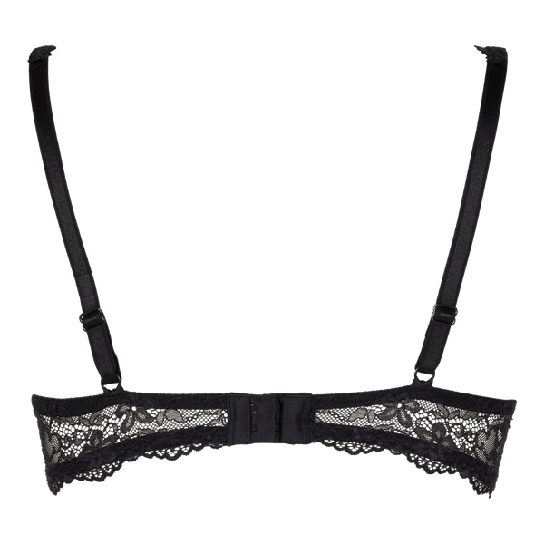 Black Daily T-Shirt Gel Bra by LINGADORE, featuring smooth cups and adjustable straps for comfortable support.