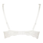 Ivory lace Daily T-Shirt Underwire Gel Bra by LINGADORE with seamless design and adjustable straps, showcasing smooth fit and support.