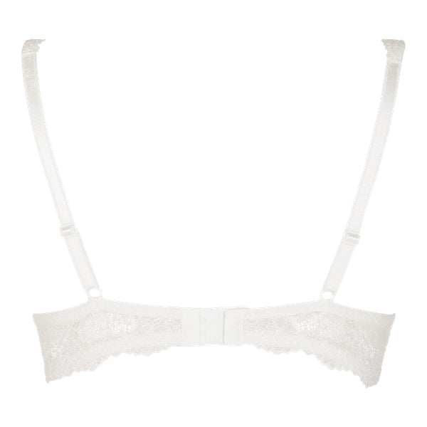 Ivory lace Daily T-Shirt Underwire Gel Bra by LINGADORE with seamless design and adjustable straps, showcasing smooth fit and support.