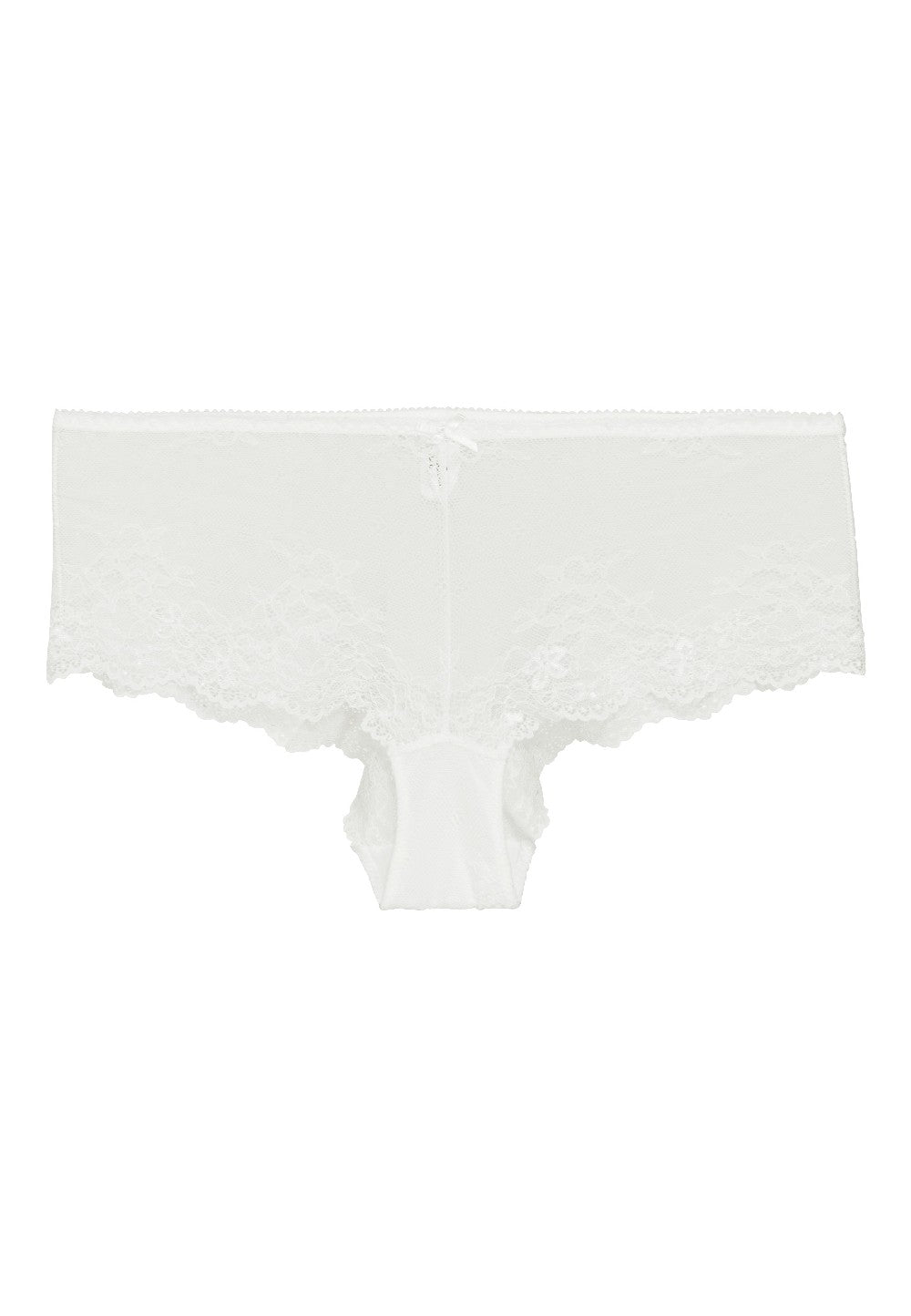Ivory scalloped lace semi-sheer brief from LINGADORE Daily Hipsters, featuring delicate lace and comfortable fit.