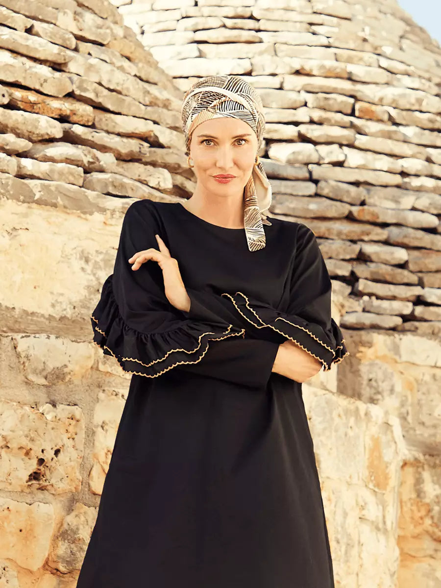 Hoc Beatrice Turban with Ribbons