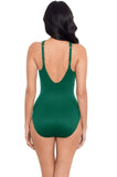 Rock Solid High Neck Swimsuit (Malachite)