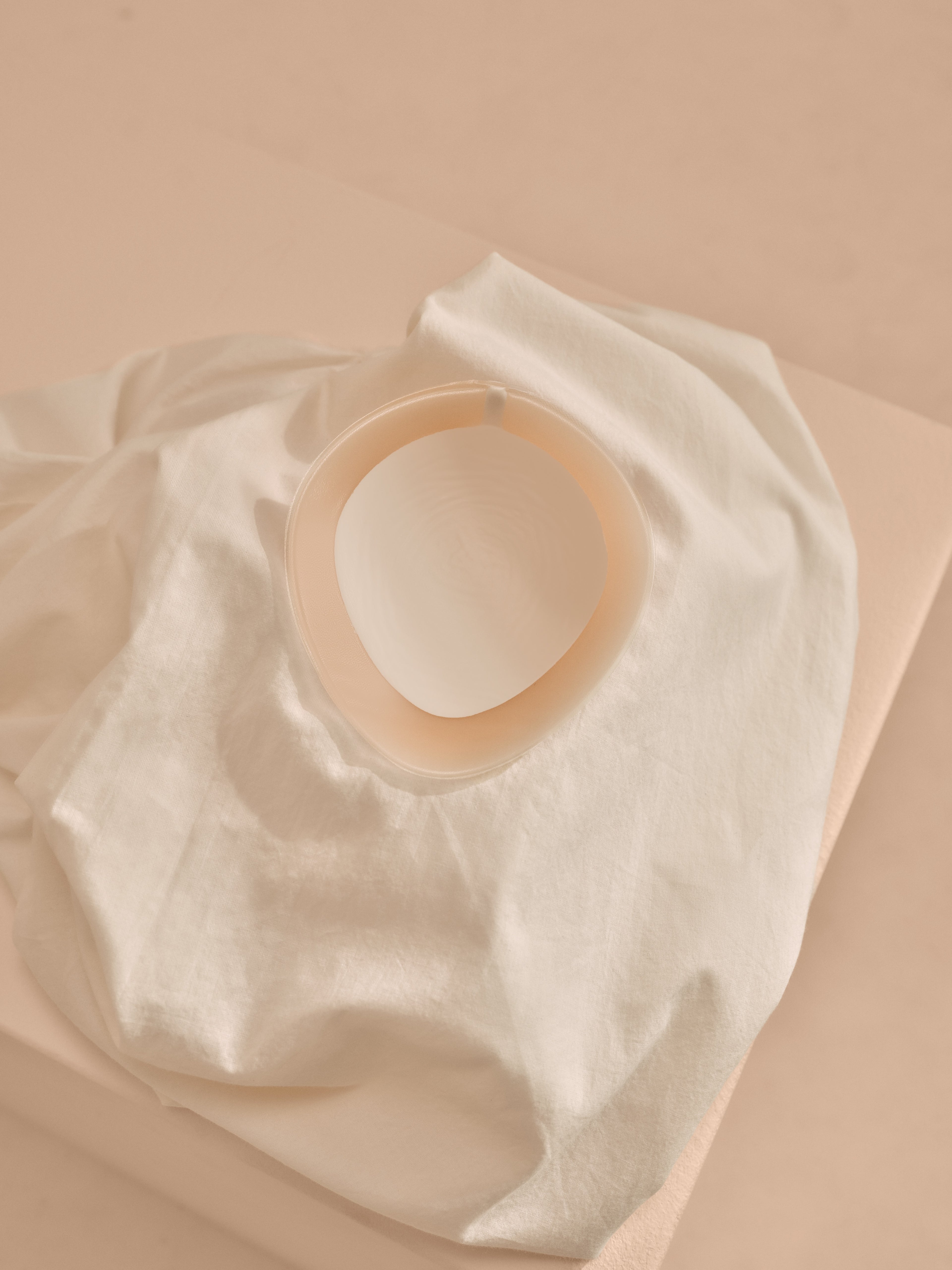 Balance Natura Thin Oval Breast Form - Ivory