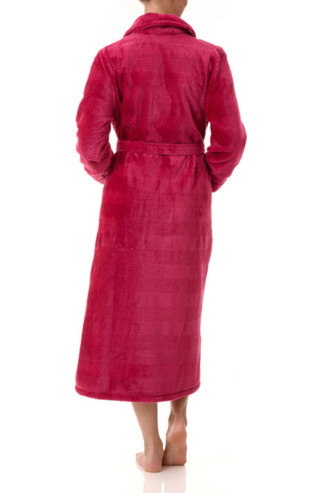Tamara Long Wrap Dressing Gown (Cranberry)