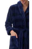 Tamara Long Wrap Dressing Gown (Royal Blue)
