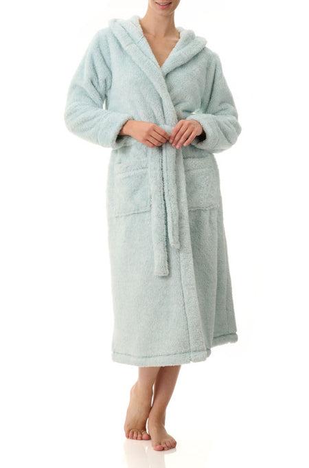 Towelling Dressing Gown (White)