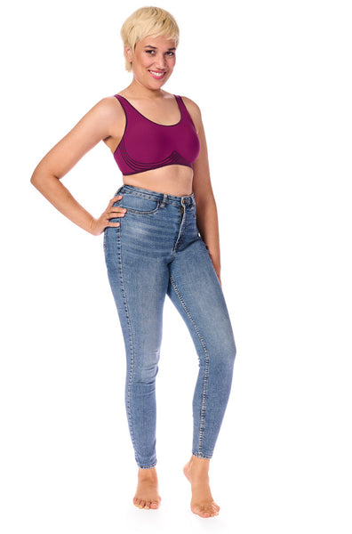 Clarissa Wirefree Bra (Magenta)