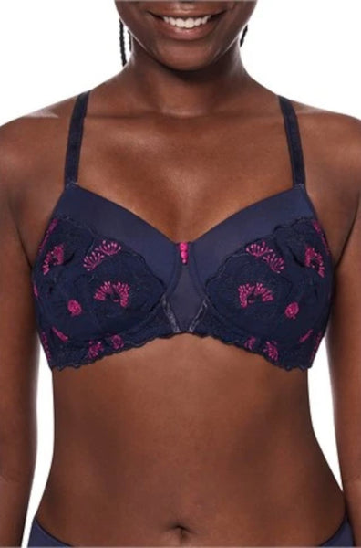 Delila Wirefee Padded Bra (Blue/Magenta)