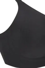 AMOENA Linda padded bra in black, showing soft fabric and supportive cup detail