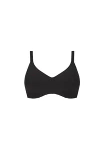 Amoena Linda padded bra in black, front view