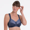Anita Lucia wirefree bra in moonlight blue, soft fabric with lace detailing, designed for comfort and support.