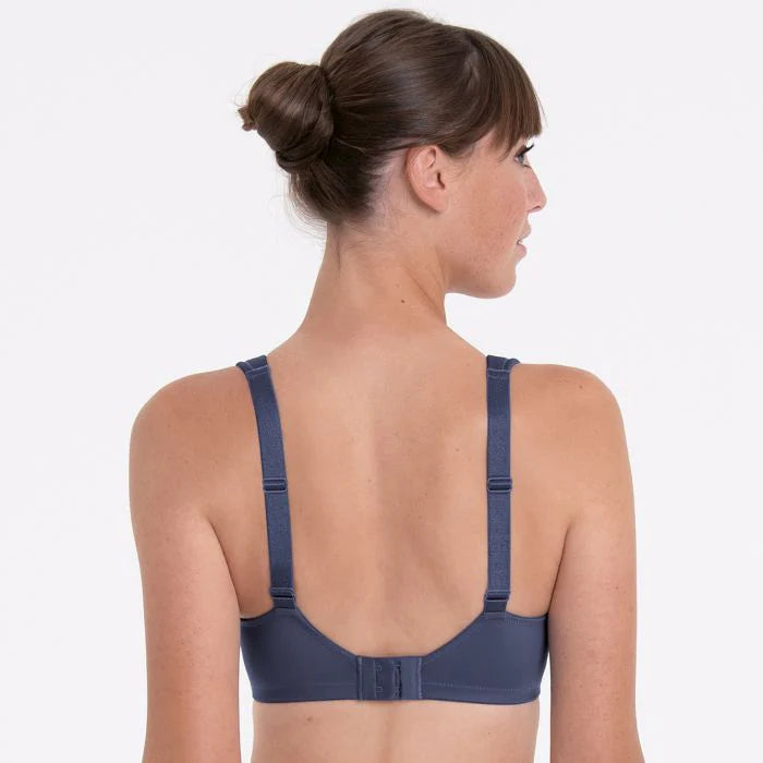 ANITA Lucia wirefree bra in Moonlight Blue with smooth cups and adjustable straps, designed for comfortable support.