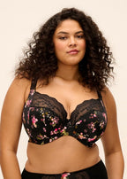 Lucie Underwire Plunge Bra - Fleur