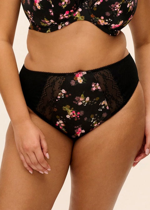 Lucie High Leg Brief - Fleur