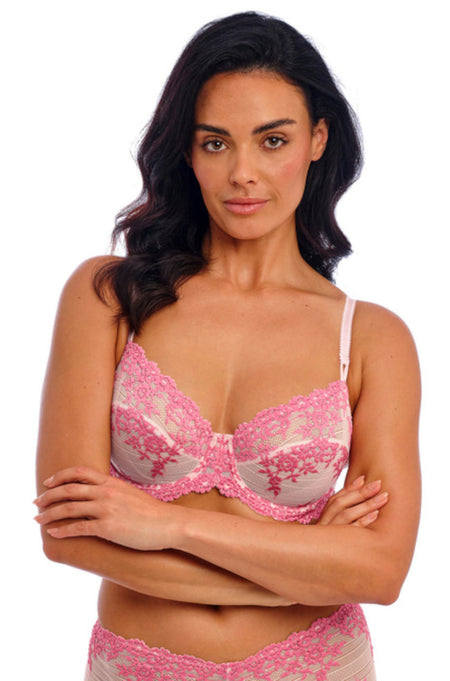 My Fit Lace Contour Plunge Bra (Jester Red) Available in sizes 10G and 16G only