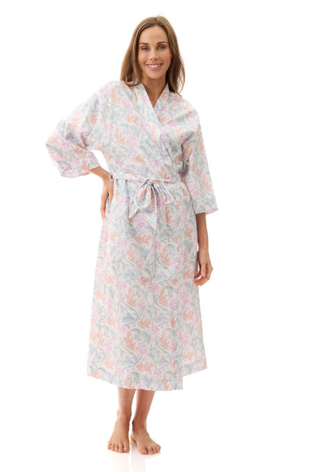 Short Satin Robe (Ivory)