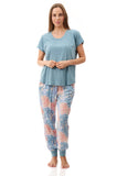 Tanika Long Pyjama set (Mango Lagoon)