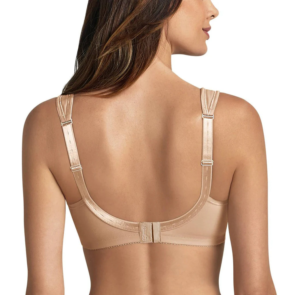 ANITA Safina wirefree mastectomy bra in nude, soft fabric with supportive design and smooth cups for comfortable fit.