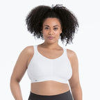 White ANITA EXTREME CONTROL Sports Bra with maximum support, featuring a snug fit and breathable fabric for active workouts.