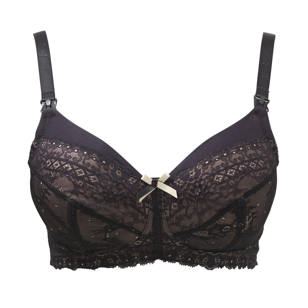 Sophie Nursing Bra - Black & Nude