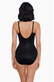 Siren One Piece Shapewear Swimsuit (Black)