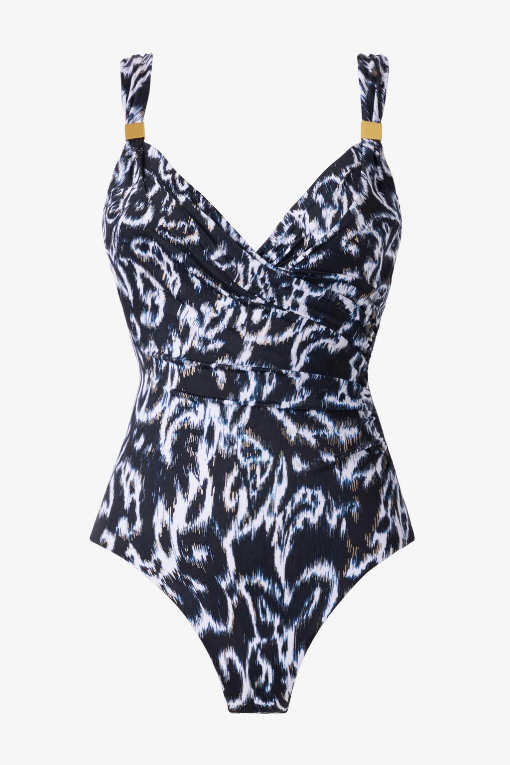 MIRACLESUIT Siren One Piece swimwear in Adorn design featuring a sleek cut and vibrant pattern, perfect for swimming or lounging.