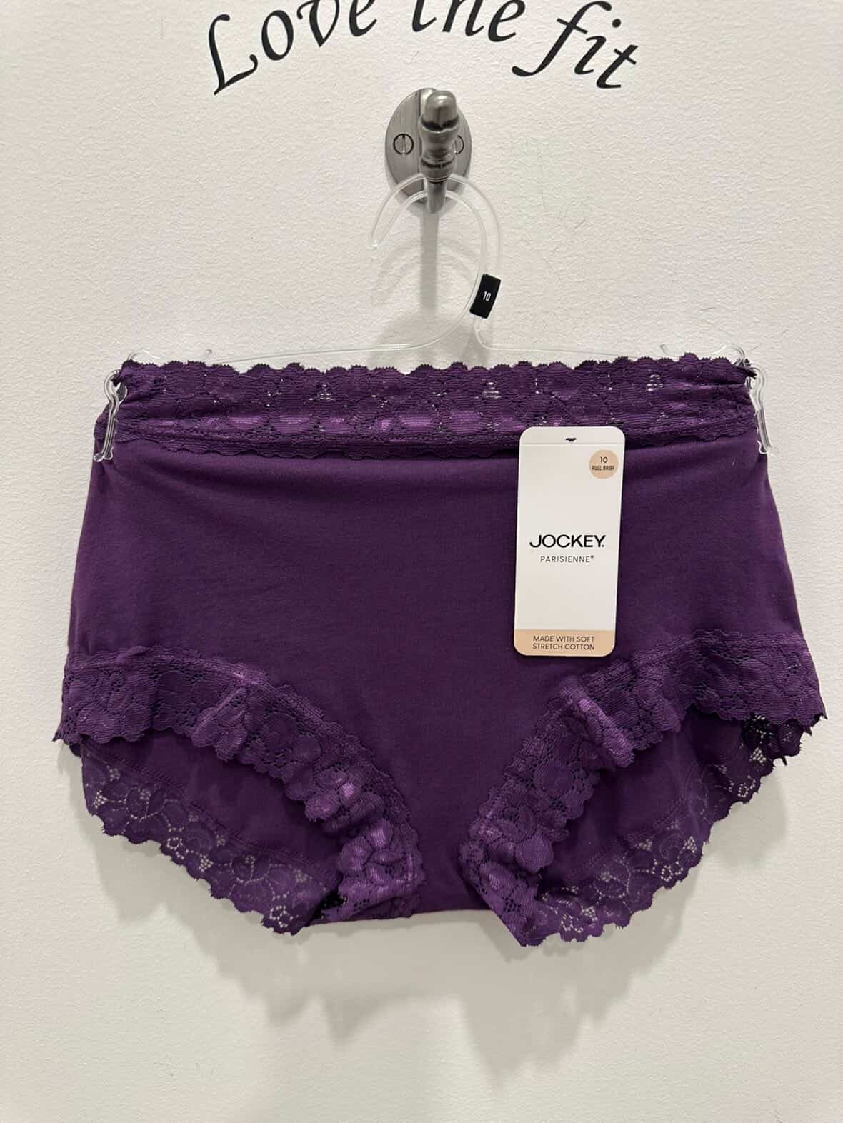 Jockey Parisienne Cotton Full Brief in Deep Fuchsia, soft cotton underwear with full coverage and comfortable fit.
