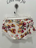 Jockey Parisienne Cotton Full Brief underwear in Botanica print, soft cotton fabric, full coverage, feminine floral design.