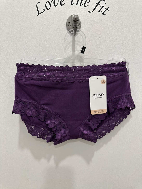 Jockey Parisienne cotton boyleg brief in deep fuchsia, soft, comfortable underwear with full coverage and smooth fabric.